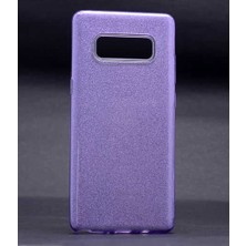 ZM Store Galaxy Note 8 Uyumlu Kılıf Renkli Simli Parlak Shining Kapak