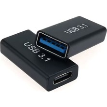 Keepro Type C Dişi To USB 3.0 Dişi Çevirici Ara Adaptör USB C 3.1 USB 3.0