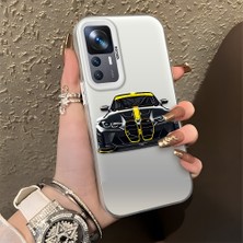 HONTINGA Xiaomi Mi 12T ile Uyumlu Kılıfı Silikon Kenar Sert Arka Düşüme Önleyici Basitlik Anti Düşme Kamera Korumali Bmw M4 Desen Telefon Kılıfı Kadın ve Erkek Için Uygundur K1-1116