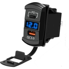 Maroces Marin Tip Voltmetreli 2 Li USB 3.0 + Type-C