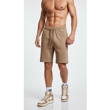 Plus Scorpion Erkek Penye Şort Lastikli Bağcıklı Rahat Kalıp Yazlık Şort