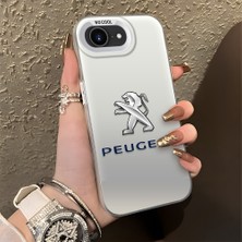 HONTINGA iPhone 17E ile Uyumlu Kılıfı Silikon Kenar Sert Arka Düşüme Önleyici Basitlik Anti Düşme Kamera Korumali Peugeot Desen Telefon Kılıfı Kadın ve Erkek Için Uygundur K1-1102