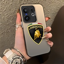 HONTINGA Vivo X200 Fe ile Uyumlu Kılıfı Silikon Kenar Sert Arka Düşüme Önleyici Basitlik Anti Düşme Kamera Korumali Lamborghini Desen Telefon Kılıfı Kadın ve Erkek Için Uygundur K1-1110