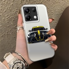 HONTINGA Redmi Note 13 Pro 5g ile Uyumlu Kılıfı Silikon Kenar Sert Arka Düşüme Önleyici Basitlik Anti Düşme Kamera Korumali Bmw M4 Desen Telefon Kılıfı Kadın ve Erkek Için Uygundur K1-1116