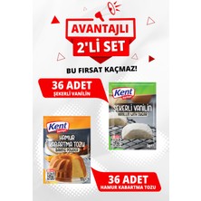 Kent Boringer Pasta/kek Yardımcıları Avantajlı 2'li Set(5gr 36 Ad. Hamur Kabartma Tozu-5gr 36 Ad. Şekerli Vanilin)