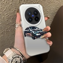 HONTINGA Vivo X200 Pro ile Uyumlu Kılıfı Silikon Kenar Sert Arka Düşüme Önleyici Basitlik Anti Düşme Kamera Korumali Benz Desen Telefon Kılıfı Kadın ve Erkek Için Uygundur K1-1111