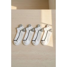 Bony Socks Erkek 4'lü Spor Step Çorap Siyah Mix