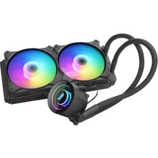 AIGO DX240 V2.6 1700/1851/1200/AM5/ 240 mm ARGB Siyah Sıvı Soğutma