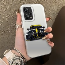 HONTINGA Redmi Note 12 Pro 5g ile Uyumlu Kılıfı Silikon Kenar Sert Arka Düşüme Önleyici Basitlik Anti Düşme Kamera Korumali Bmw M4 Desen Telefon Kılıfı Kadın ve Erkek Için Uygundur K1-1116