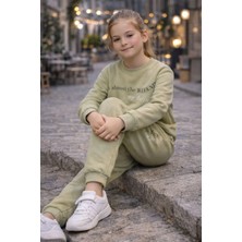 GMG Collection Baby Kız Çocuk Sweatshirt-Yüksel Bel Eşofman Takım