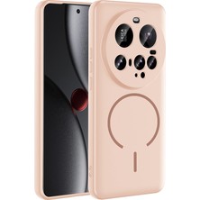 MobaxAksesuar Xiaomi 15 Ultra Kılıf Yumuşak Dokulu M-Safe Şarj Özellikli Meta Kapak