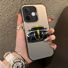 HONTINGA Oppo A5 Pro 5g ile Uyumlu Kılıfı Silikon Kenar Sert Arka Düşüme Önleyici Basitlik Anti Düşme Kamera Korumali Bmw M4 Desen Telefon Kılıfı Kadın ve Erkek Için Uygundur K1-1116