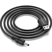 Derwell  1 Metre 1mt USB Hub Dc 3.5X1.35MM Güç Kablosu USB Radyo Diş Fırçası Fan Masa Lambası Şarj Kablosu