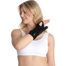 Orthez El Bilek Ateli Baş Parmak Destekli Siyah Çift Taraflı Fileli