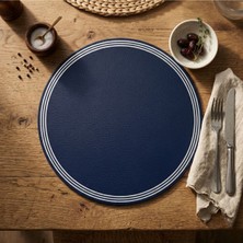 Grand Fine Art 2 Adet Baskılı Çizgi Desen Suni Deri Amerikan Servis -Kolay Silinebilir Supla