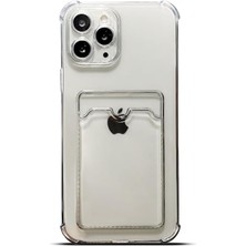 Cavora Iphone 11 Pro Max Uyumlu Kamera Korumalı Kartlıklı Köşeleri Airbag Tasarımlı Darbe Önleyici Şeffaf Silikon Kılıf