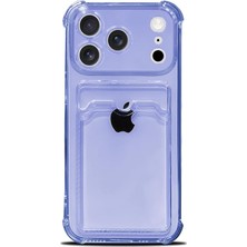 Cavora Iphone 17 Pro Uyumlu Kamera Korumalı Kartlıklı Köşeleri Airbag Tasarımlı Darbe Önleyici Şeffaf Silikon Kılıf