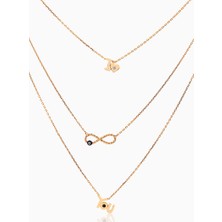 Kuyumcudükkanı Kuyumcudukkani Sonsuzluk Model KOLYE-37245-R-M