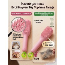 Tigoes Kendi Kendini Temizleyen Evcil Hayvan Tüy Toplama Tarağı