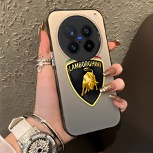 HONTINGA Vivo X200 Pro ile Uyumlu Kılıfı Silikon Kenar Sert Arka Düşüme Önleyici Basitlik Anti Düşme Kamera Korumali Lamborghini Desen Telefon Kılıfı Kadın ve Erkek Için Uygundur K1-1110