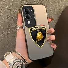 HONTINGA Vivo Y04 ile Uyumlu Kılıfı Silikon Kenar Sert Arka Düşüme Önleyici Basitlik Anti Düşme Kamera Korumali Lamborghini Desen Telefon Kılıfı Kadın ve Erkek Için Uygundur K1-1110
