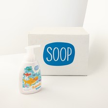 Soop Baby %100 Doğal Çocuk Köpük Sabun 12LI Paket Shark 300 ml Bitkisel Vegan Hipoalerjenik  Pudra Kokulu