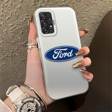 HONTINGA Samsung Galaxy A52S 5g ile Uyumlu Kılıfı Silikon Kenar Sert Arka Düşüme Önleyici Basitlik Anti Düşme Kamera Korumali Ford Desen Telefon Kılıfı Kadın ve Erkek Için Uygundur K1-1100