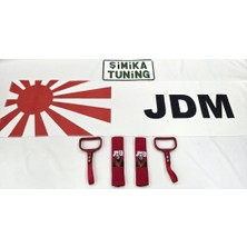 Şimika Jdm Otomobil Torpido Havlusu ve 2'li Kemer Kılıfı ve 2'li Araç Tutamaçı