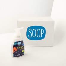Soop Baby %100 Doğal Çocuk Köpük Sabun Dinozor 12LI Paket 300 ml Bitkisel Vegan Hipoalerjenik  Pudra Kokulu