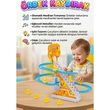 Farbu Oyuncak Işıklı Sesli Müzikli 5 Parçalı ve 3 Ördekli Merdiven Çıkan Hayvan Figürlü Eğitici Oyuncak