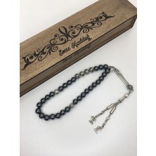 Gorilla Fashion Kişiye Özel  Ahşap Kutusunda Hematit Tesbih Kişiselleştirilebilir