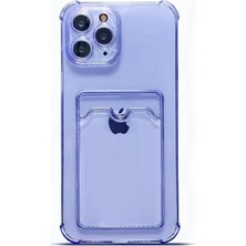 Cavora Iphone 11 Pro Max Uyumlu Kamera Korumalı Kartlıklı Köşeleri Airbag Tasarımlı Darbe Önleyici Şeffaf Silikon Kılıf