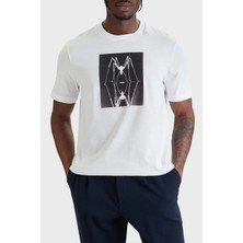 Boss Pamuklu Regular Fit Baskılı Bisiklet Yaka T Shirt Erkek T Shirt 50561861 100