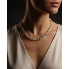 Anjelit Yeşil Doğal Taş Kolye