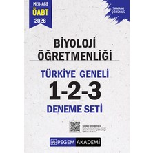 Pegem Akademi Yayıncılık 2026 MEB AGS ÖABT Biyoloji Öğretmenliği Tamamı Çözümlü Türkiye Ge