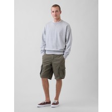 Gap Erkek Haki Relaxed Kargo Şortları