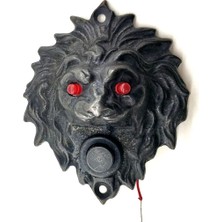 Die Grup  Antika Tarz Dekoratif Pirinç  Kapı Zili - 100X78 Mm, Oksit, LED Işıklı