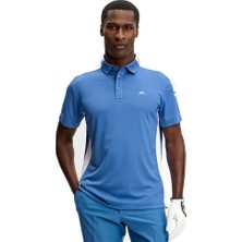 J.lindeberg Erkek Bo Polo T-Shirt Federal Blue 14658O228
