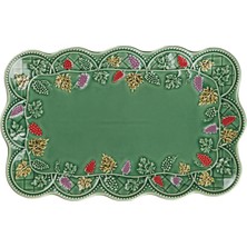 LuckyArt Vinea Seramik Yeşil Sunum Tabağı 36 cm