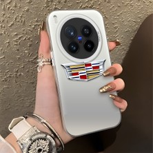 HONTINGA Vivo X300 Pro ile Uyumlu Kılıfı Silikon Kenar Sert Arka Düşüme Önleyici Basitlik Anti Düşme Kamera Korumali Cadillac Desen Telefon Kılıfı Kadın ve Erkek Için Uygundur K1-1115
