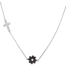 Kuyumcudükkanı Kuyumcudukkani "haçlı Yonca"figürlü KOLYE-37131-W-BLK