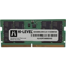 Hi-Level 8 GB DDR5 5600MHZ Notebook Bellek Hızlı Performans İçin Uygun HLV-SOPC44800D5