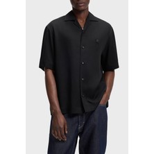 Hugo Logolu Oversize Fit Klasik Yaka Kısa Kollu Gömlek Erkek Gömlek 50560593 001