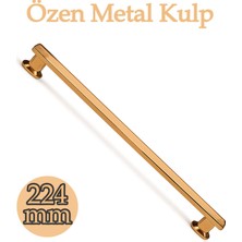 Badem10 Özen Bronz Çekmece Kulp 224 mm Modern Tasarım Dayanıklı Metal Mobilya Dolap Kulbu Şık Kullanım