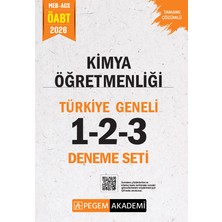Pegem Akademi Yayıncılık 2026 MEB AGS ÖABT Kimya Öğretmenliği Tamamı Çözümlü Türkiye Genel