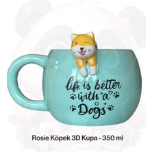 Rosie Köpek Figürlü 3D Seramik Kupa 350 ml