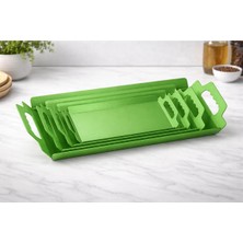 Ecostar Foldinglife 4 Lü (54X33CM,42X28CM,38X23CM,30X19CM)METAL Yemek-Çay-Kahve-Sunum Tepsi Seti Fold-St-Ysl