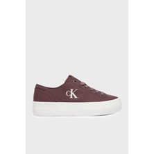 Calvin Klein Logolu Kalın Tabanlı Sneaker Ayakkabı YW0YW01763PD8 Bayan Ayakkabı YW0YW01763 Pd8