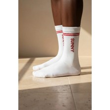 Bony Socks Unisex Sunny Yazılı Soket Çorap