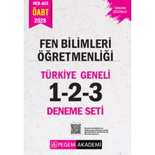 Pegem Akademi Yayıncılık 2026 MEB AGS ÖABT Fen Bilimleri Öğretmenliği Tamamı Çözümlü Türki